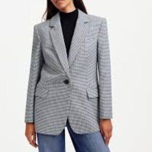 Madewell Kline Blazer in Houndstooth, Standard Size 0